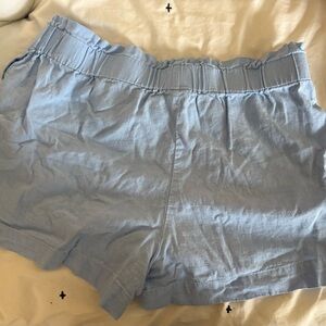 A New Day Light Blue Women's Linen Shorts Size XL